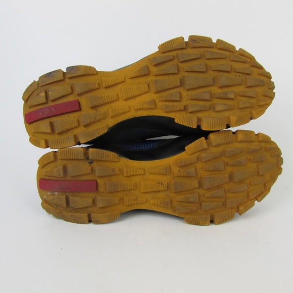 Prada Sport Tricolor Mesh and Rubber Lace-Up Sneakers. - Picture 6 of 6